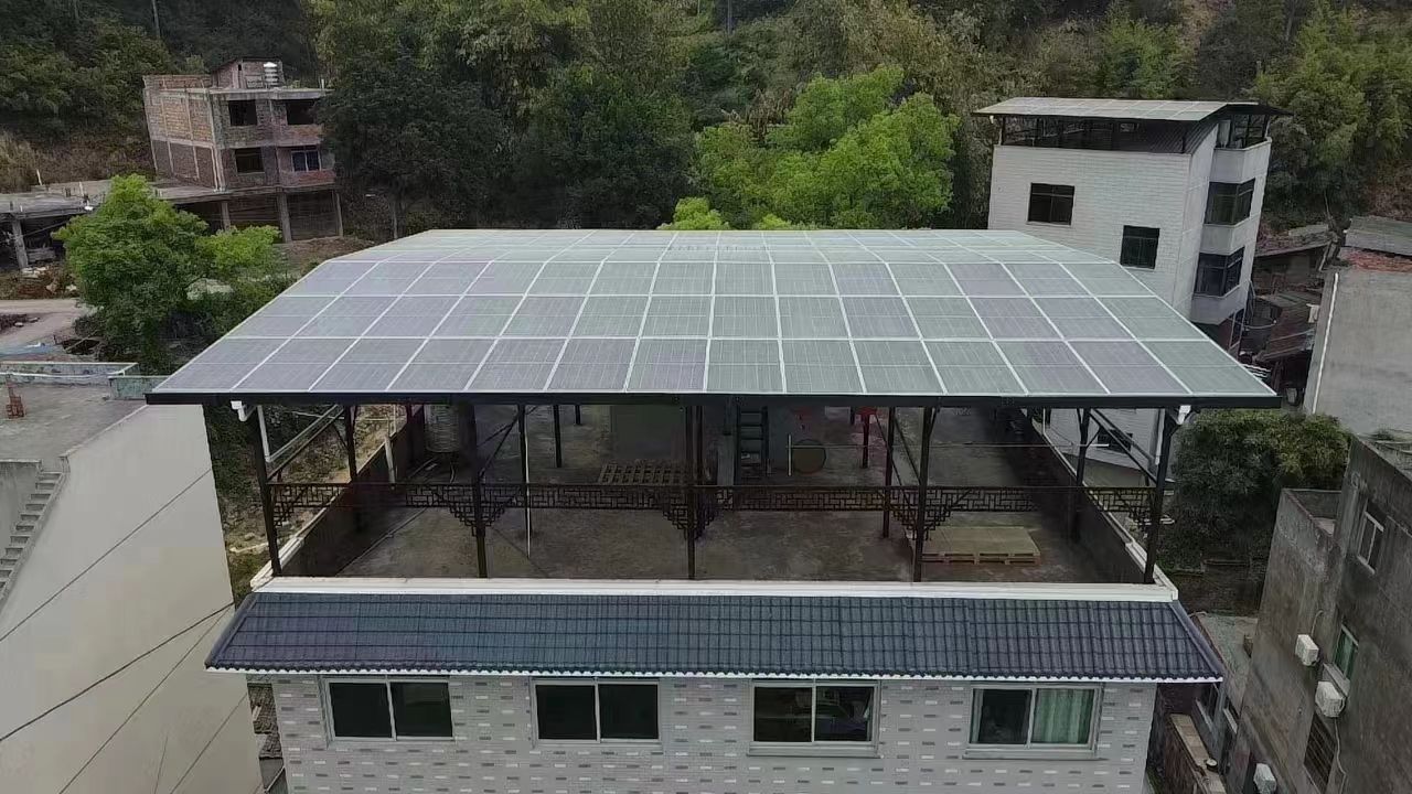 齐河15kw+10kwh自建别墅家庭光伏储能系统